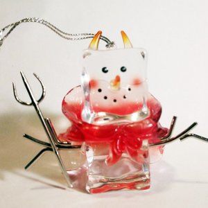 🎄🎃 Like new! Ice fellas Monster Devil acrylic ornament